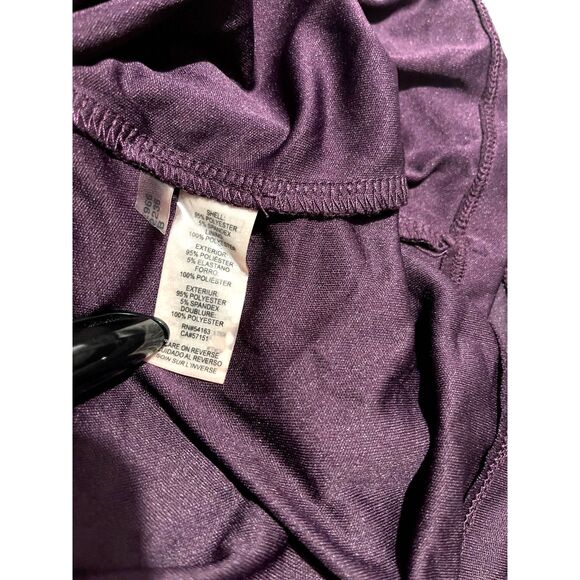 Calvin Klein dress career wear beaded floral business office purple women 16W - Picture 5 of 6